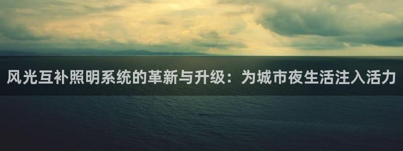 风光互补照明系统的革新与升级：为城市夜生活注入活力
