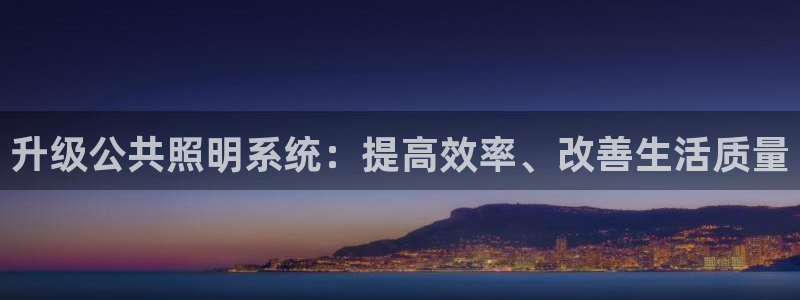 升级公共照明系统:提高效率、改善生活质量
