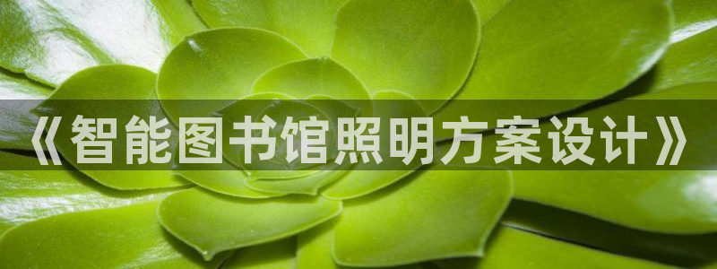 《智能图书馆照明方案设计》